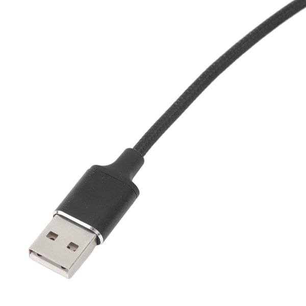 USB Plug and Play lydadapter, sort aluminium, USB til 3,5 mm lydkort, stationær bærbar computer