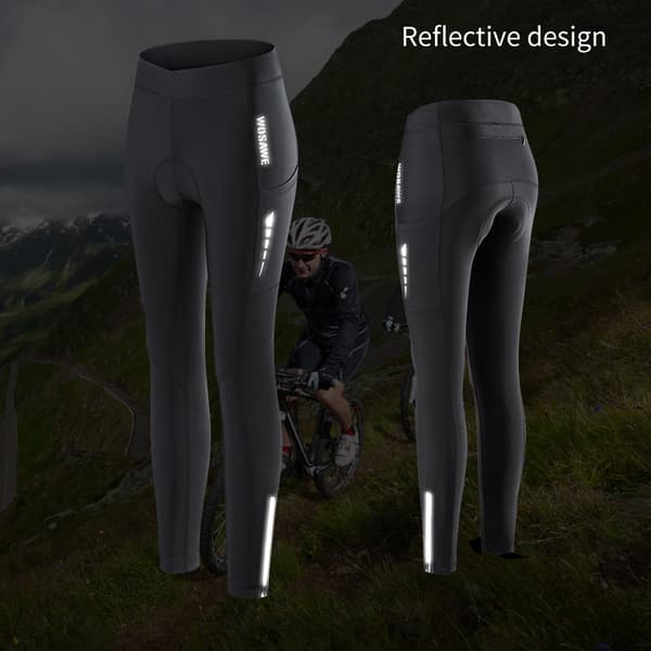 Cykeltights til kvinder med lomme og åndbar gelpolstring til cykling og ræs