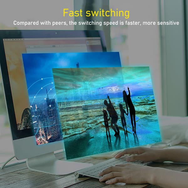 3-i-1 Switcher Output HD 1080P Video Converter Multimediegrænseflade til Bærbar Computer