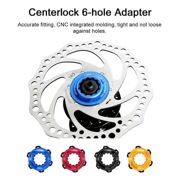 Centerlock-adapter til 6-bolts bremserotor i aluminiumslegering