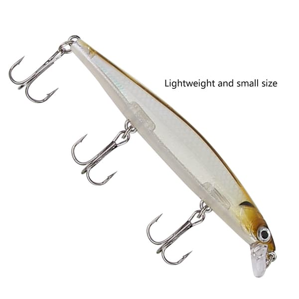 HENG JIA Teko-viehe Minnow 11CM koukulla, elävä Pesca-viehe (E)