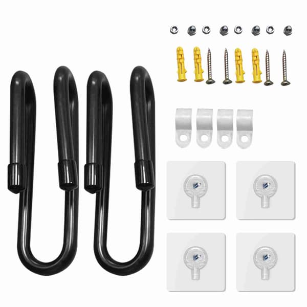 2 stk veggfeste for skateboard/longboard stativ henger krok oppbevaring 8 kg