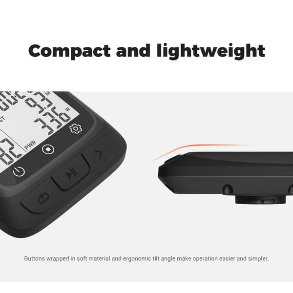 Coospo Cykelcomputer Trådløs GPS Cykel Speedometer Skridttæller ANT+ BT 5.0 Strava IP67
