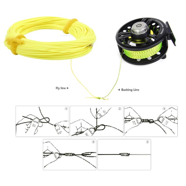 WF-6F 30M flytande flugfiskelina i nylon för bäck, flod och sjö