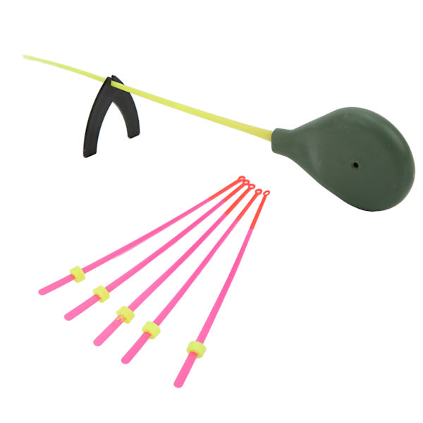 Mini isfiskespökit med topp, bärbart, ABS-material, för vinterfiske, 16 cm