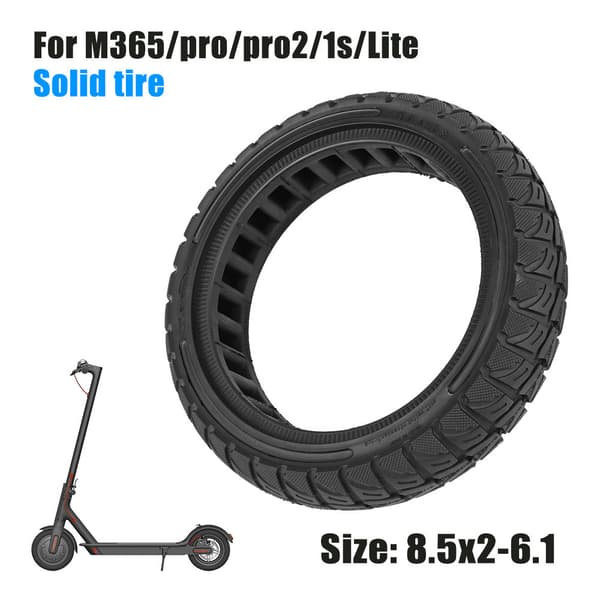 Solid Honeycomb Dekk 8.5x2-6.1 for Xiaomi M365/pro/pro2/1s/Lite Elektrisk Sparkesykkel med Utmerket grep