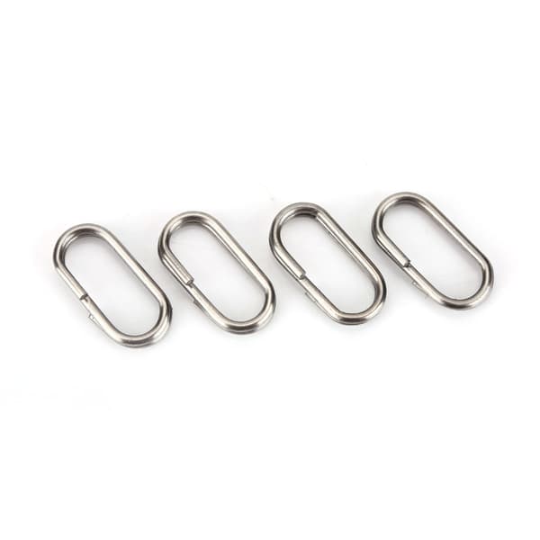 100 fiskedragskontakter i rostfritt stål (10x19mm)