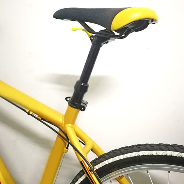 Justerbar 100 mm cykelsadelpind med manuel hydraulisk støddæmper til MTB 31,6 mm
