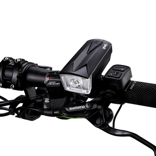 Sykkellys med LED-horn, oppladbar USB, frontlys for nattsykling