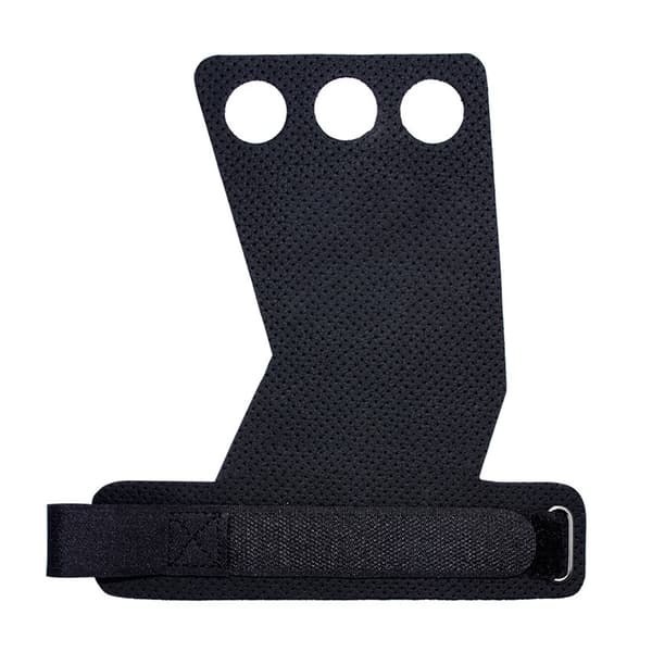 Halkskyddande handflateskydd för tyngdlyftning, kolfibermikrofiber med tumjustering, 1 par