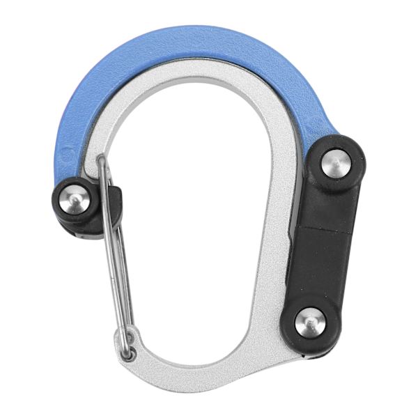 Aluminiumkarbinhake för resor/resväskor/små väskor, blå D-form, 18 kg