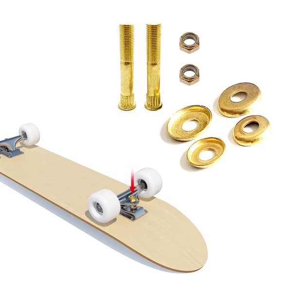 Skruer og kopskiver til skateboard/longboard, monteringsskruesæt til trucks
