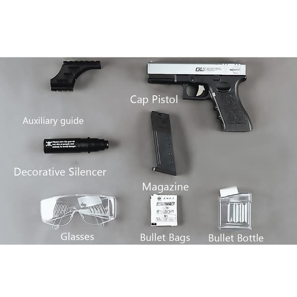 Vattenis Hjälm Pistol Simulerar CS Utomhus Säker Present till Barn Revolver med Infraröd Sikte