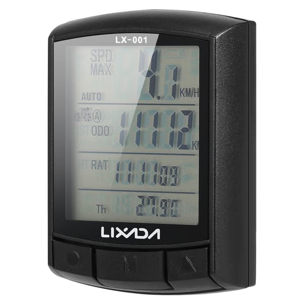 Lixada Trådløs/Kablet Cykelcomputer Speedometer Kilometertæller IPX5 til MTB Landevej