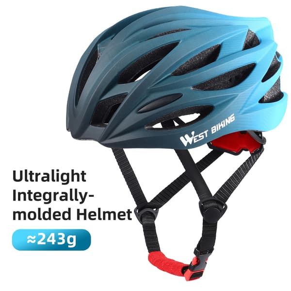 Ultralet cykelhjelm med 28 ventilationshuller og størrelsesjustering, PC+EPS-materiale