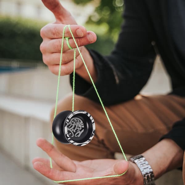 Professionel aluminium Yo-Yo-bold til konkurrence med snore og handske