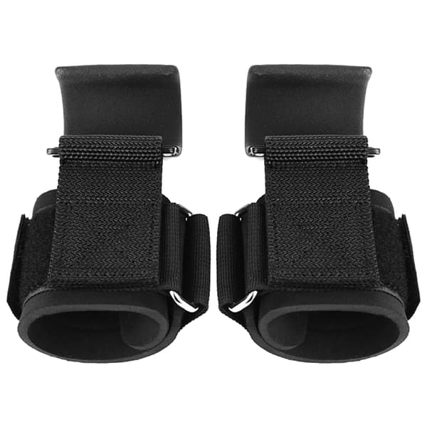 Handledsband med krokar för tyngdlyftning, handledsstöd för män och kvinnor.