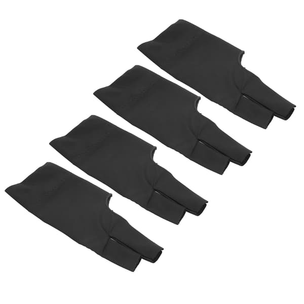 4 kpl snooker-käsineitä, 3 avointa sormea, unisex, vasen/oikea käsi