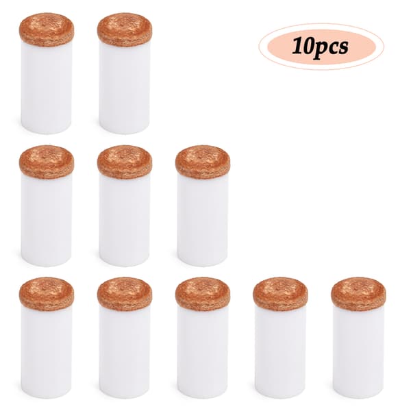 10 st hårda biljardköspetsar i plast, 12 mm/13 mm ytterdiameter