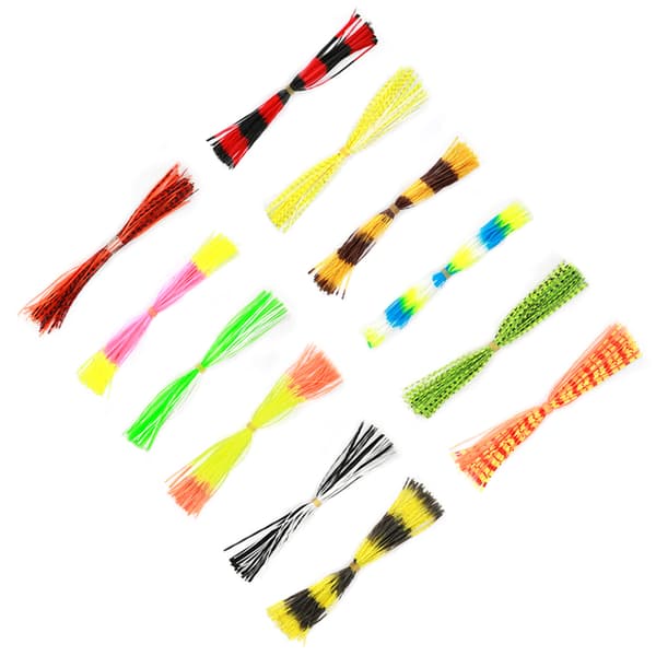 DIY-tillbehör 600 trådar silikonkjolar för spinnerbaits och jiggbeten