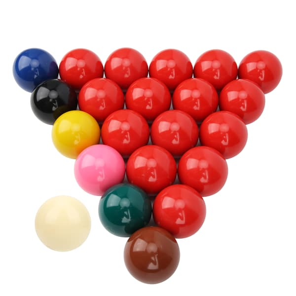 Set med 22 biljardbollar, harts, 52,5 mm/2,1\", glansiga, hållbara