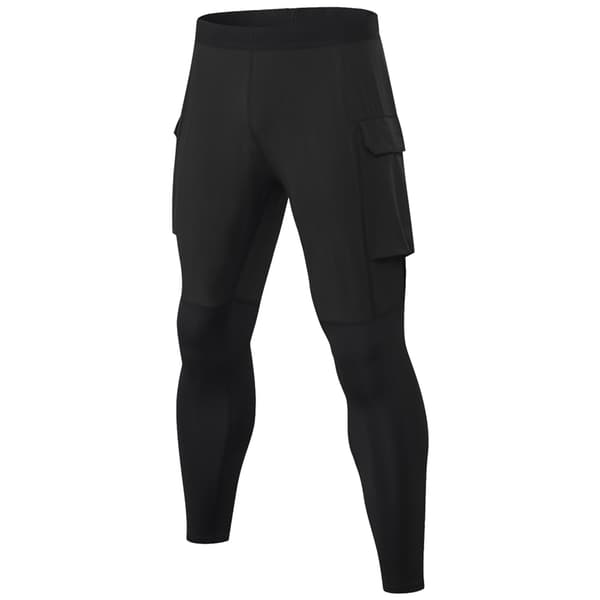 Åndbare, hurtigtørrende leggings til mænd med pose til fitness og træning