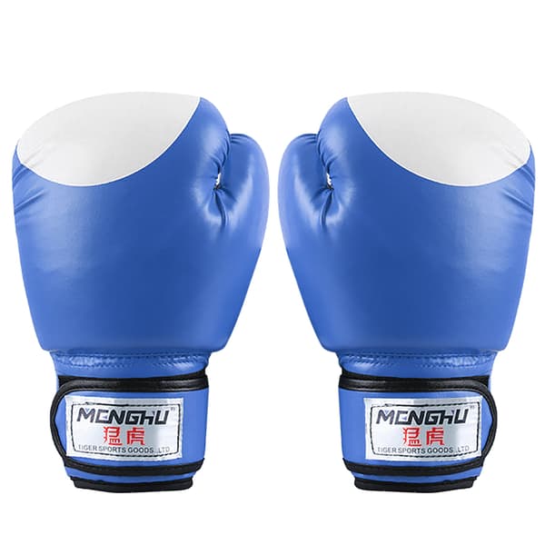 Boxnings-/Muay Thai-handskar för kickboxningsträning, med PU-vadderad handled, för män och kvinnor