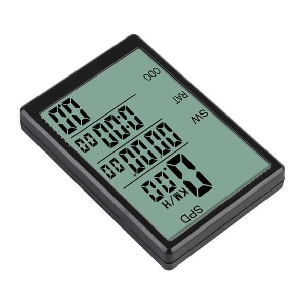 Trådløs cykelcomputer med speedometer, vandafvisende, 3 tommer LCD-skærm og baggrundsbelysning