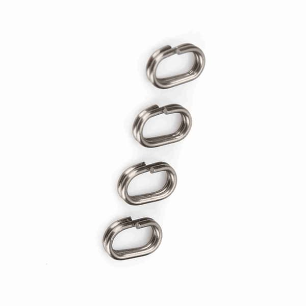 100 ovala fiskesnapsvivelringar i rostfritt stål (5x8mm)