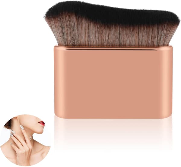 Sminkborste, puderpuff för brun-utan-sol, sminkapplikatorborste, för kropp och ben, solningsborste