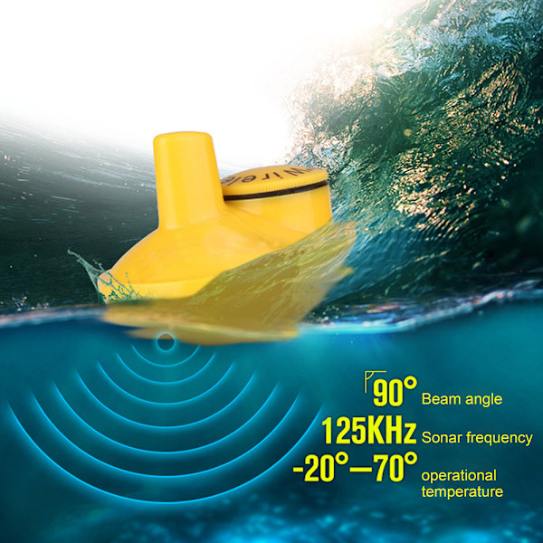 Trådløs Sonar Sensor Transducer Fish Finder Lucky Dybde 45M