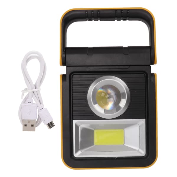 Solar LED campinglykt med USB-lading, nødlys for nattfiske og utendørs bruk.
