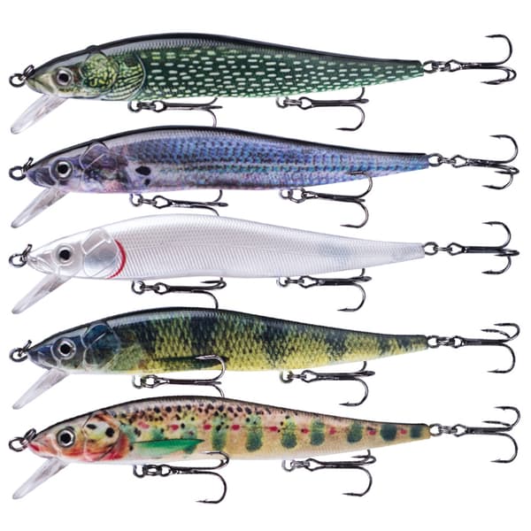 Minnow Sinking Swing Bait 12cm 13.3g med 3D-ögon för abborrfiske
