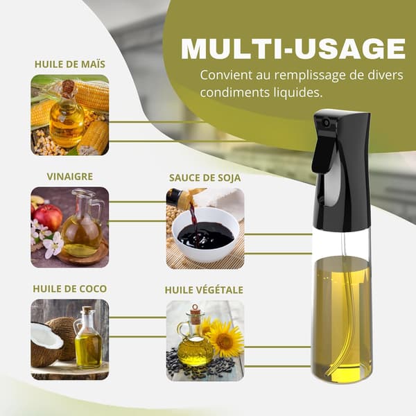 Set med 2 x 300 ml matoljesprutor, BPA-fri oljespruta (ej diskmaskinssäker)