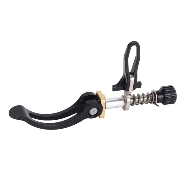Sadelpindsklemme i rustfrit stål med quick release til foldecykler 3sixty 31,8 mm sort