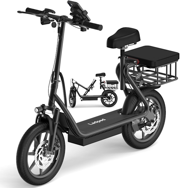 Elektriska Fordon LPBS - Svart, 500W 48V 34 km/h, 34-45 km Räckvidd LPBS-01