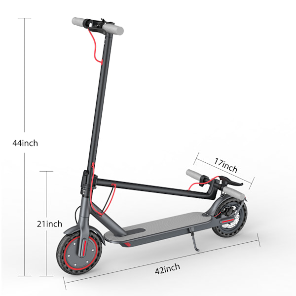 LADPED LP80 350W Hopfällbar Elscooter, 8.5\" Lättviktsdesign, Svart LP80-01