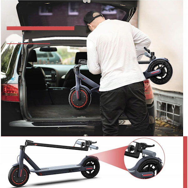 LADPED TX01 Hopfällbar Elektrisk Scooter 350W 36V 5.2Ah räckvidd 35KM 8.5“ + APP TX01-01