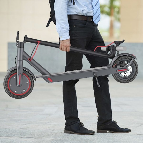 LADPED LP80 350W Hopfällbar Elscooter, 8.5\" Lättviktsdesign, Svart LP80-01