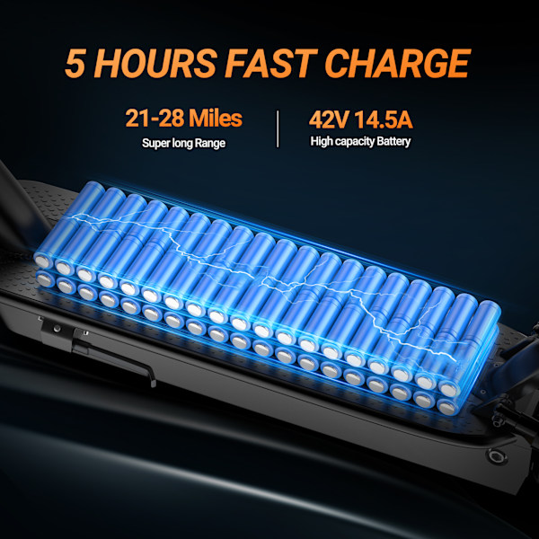 AOVOPRO ESMAX, Elektrisk Scooter 10 tum 42V 14.5Ah 500W Dubbelbroms APP-funktion ESMAX-01