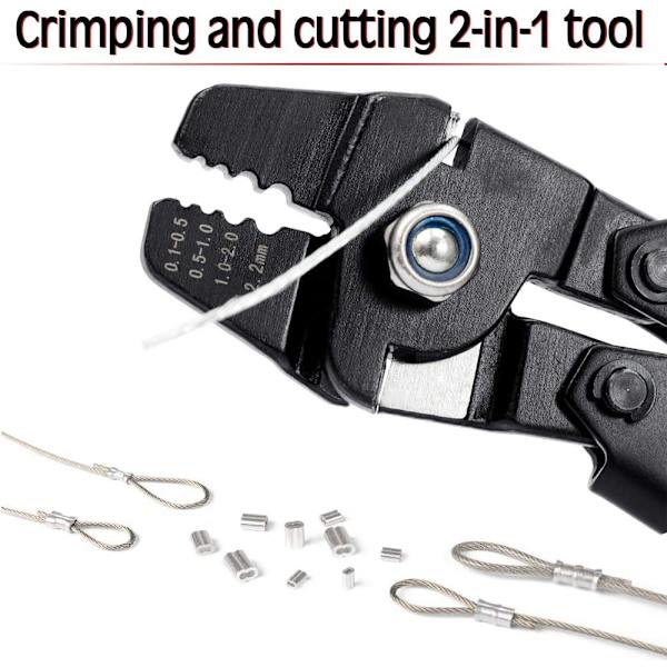 Wire Rope Crimp Tool, Aluminium Double Barrel Crimp Tool 009a Fyndiq