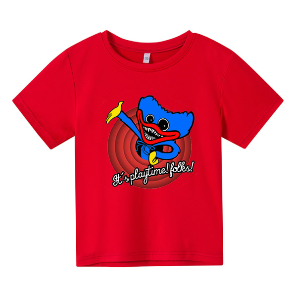 Poppy Playtime T-shirt Kortärmad presenttröja för barn Red 1 150cm