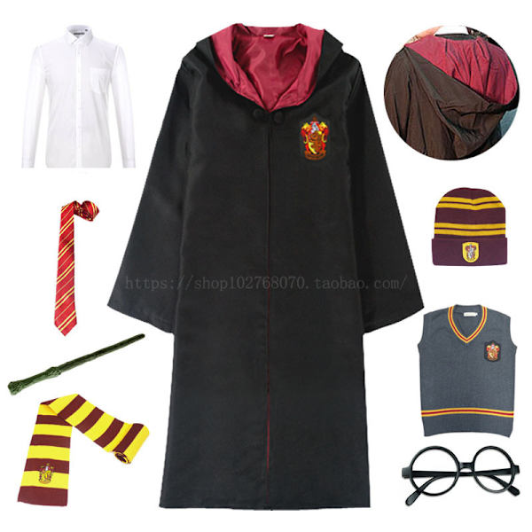 Harry Potter Cosplay Kostym Unisex Vuxen/barn Gryffindor Ravenclaw C M