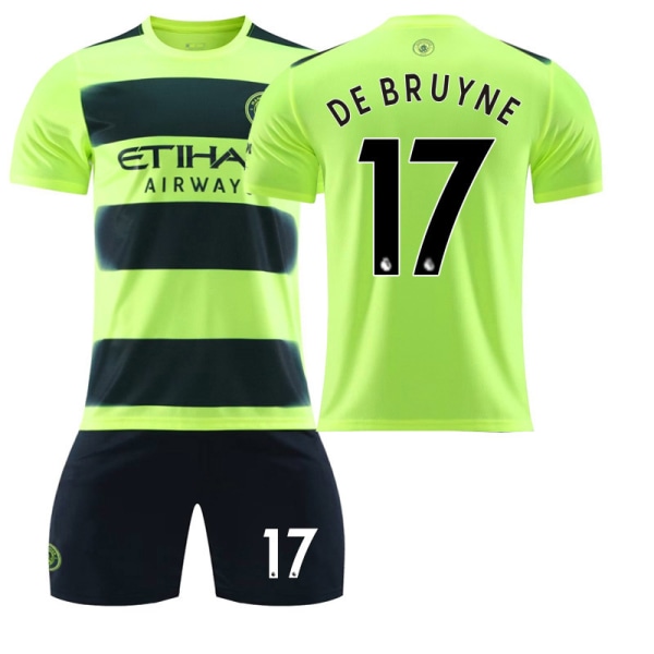 Manchester City 22/23 Ny säsong fotbollströja barn Debruyne 17 #16