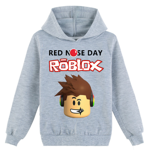 'Roblox' hoodie för barn unisex Grey 120cm