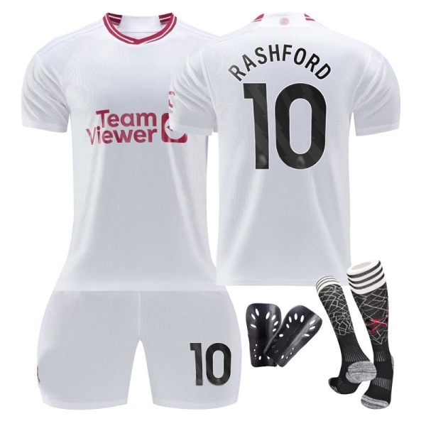 23/24 Manchester United Third Shirt #10 Rashford Football Shirt Kits RASHFORD 10 3XL