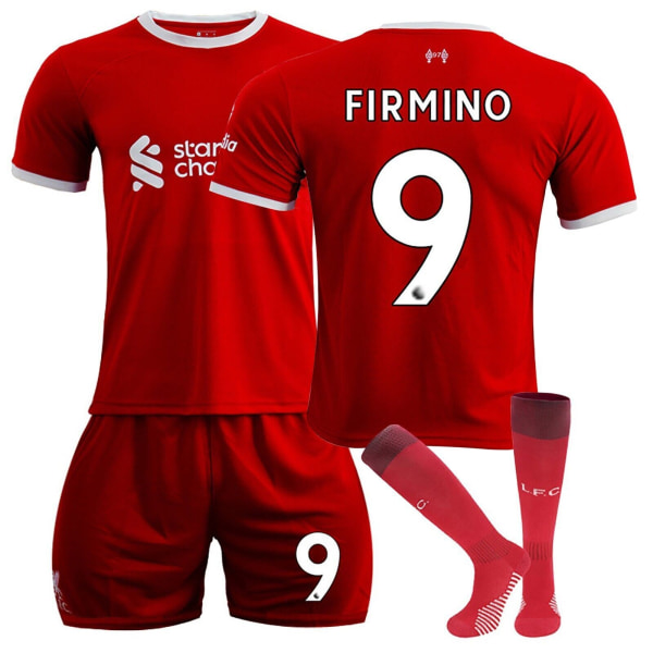 23/24 Jersey Set Vuxen Barn T-shirt kostym Fotbollssatser Fotboll träningströja Topp 2324 liverpool-home#9 20 (4-5 years)