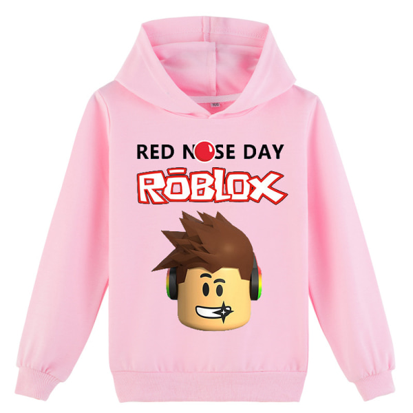 'Roblox' hoodie för barn unisex Pink 120cm