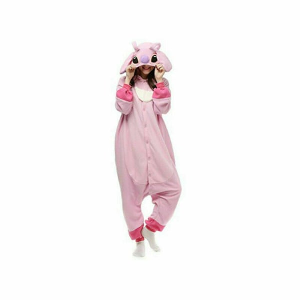 Stitch Pyjamas Anime Cartoon Nightwear Dress Jumpsuit pink stitch s