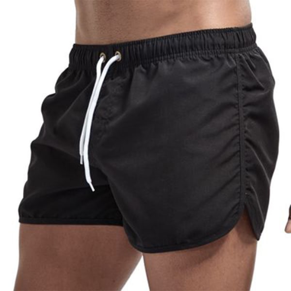 Casual Fashion Beach Shorts för män Black S